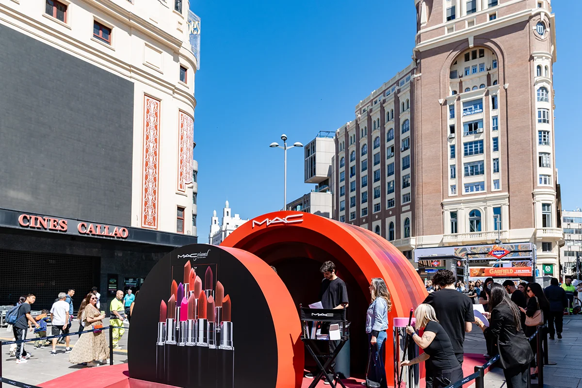 PhotoGO Activacion Fotomatón Glam MAC Plaza Callao Madrid