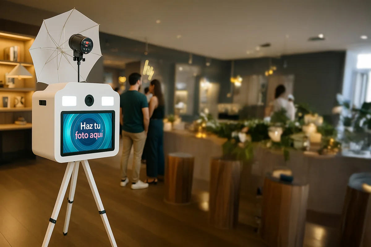 Fotomatón Glam para eventos de empresa