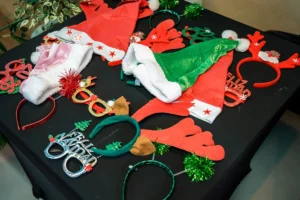 Plataforma 360 con atrezo navideño en Digitaliza Madrid